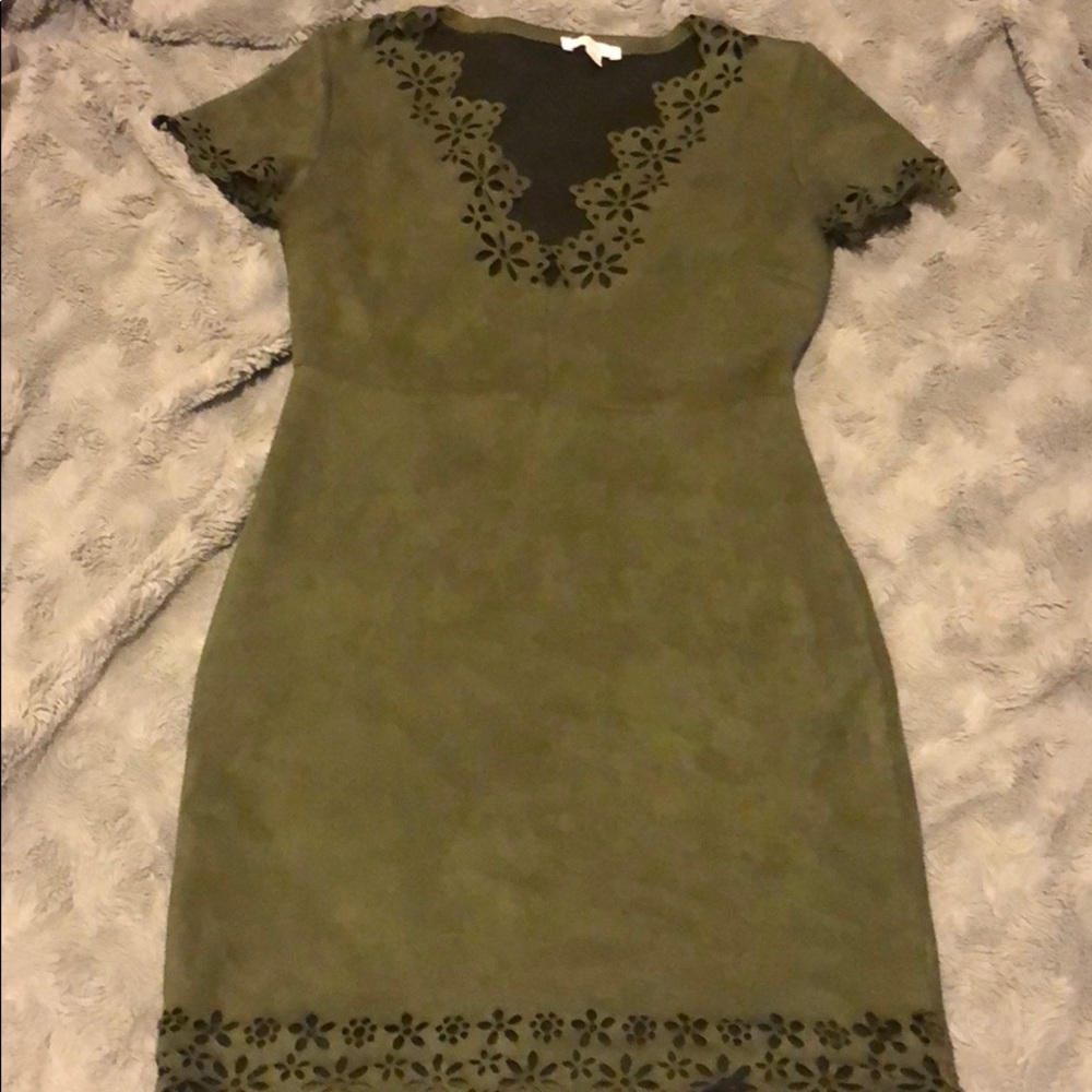 Olive green dress